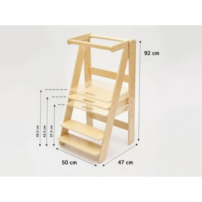 Turn de invatare Montessori reglabil – Moon 92 cm pliabil